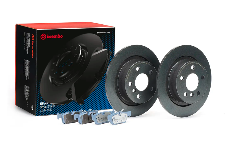 Ford Focus Brake Kit - Rear - R1 Concepts - Drill & Slot Carbon Coated Rotors + Perf Sport Pads - `12-`18